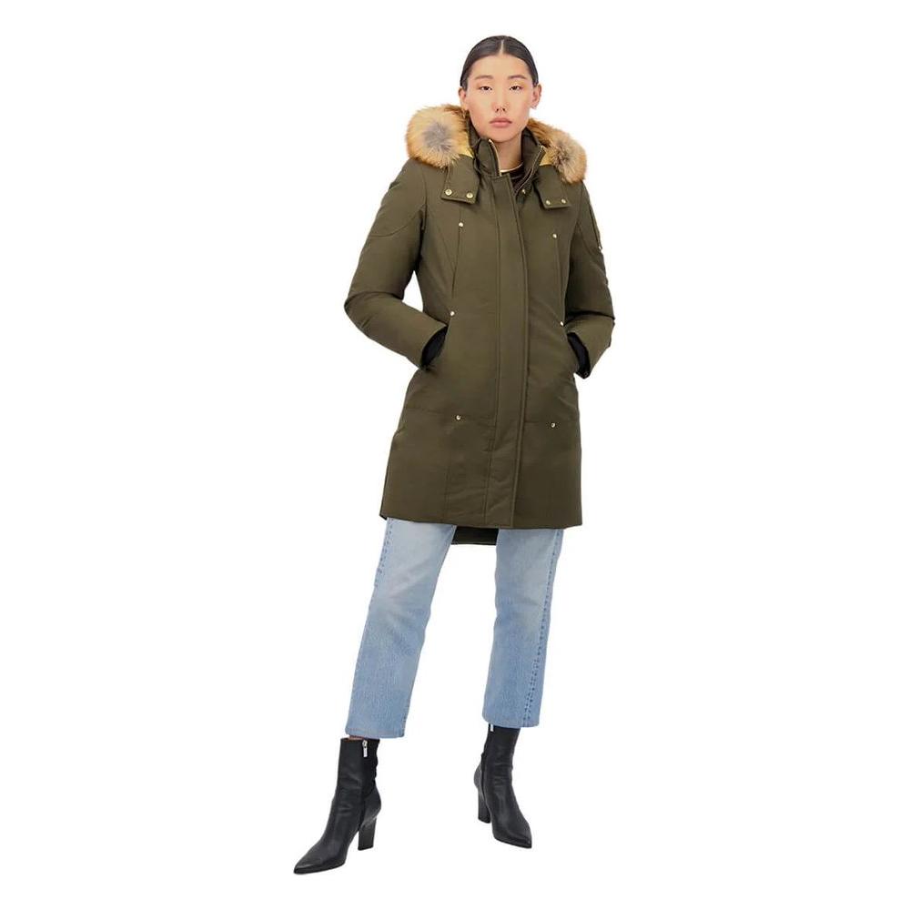 Moose Knuckles Army Cotton Women Coat Moose Knuckles Dark Olive Green