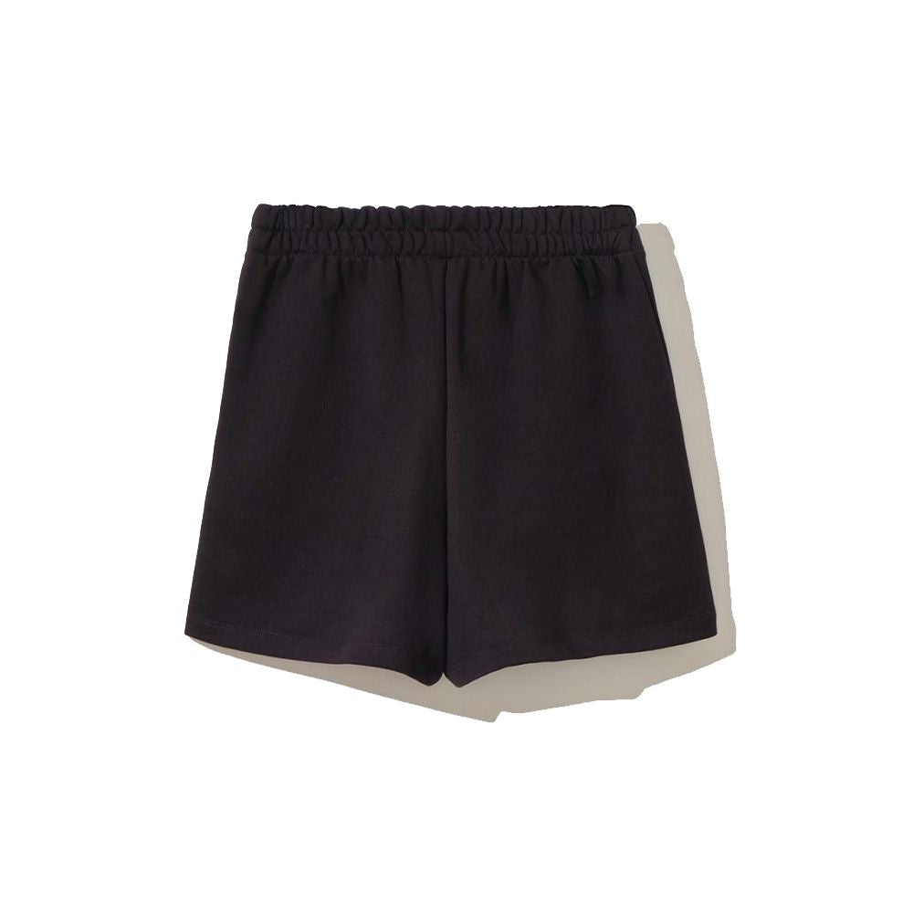 Comme Des Fuckdown Chic Black Cotton Shorts with Side Pockets CO-10350-S