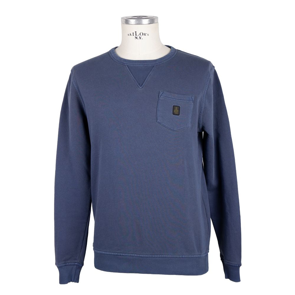 Refrigiwear Blue Cotton Men's Sweater RE-9224-XL