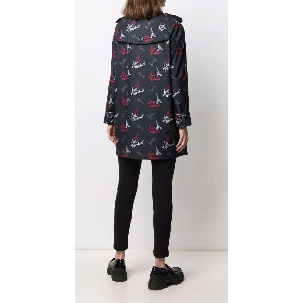 Love Moschino Black Polyester Women Coat LO-6947-IT42|M