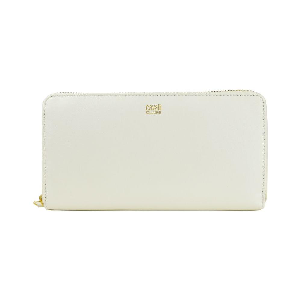 Cavalli Class White Calfskin Women Wallet CACL-5838