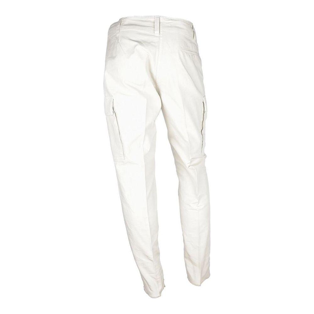 Don The Fuller White Cotton Men Trouser Jeans & Pants Don The Fuller White Smoke