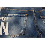 Dsquared² Blue Icon Low Waist Cropped Cool Girl Denim Jeans PAN74509-38