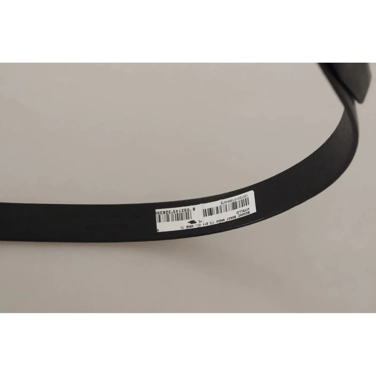Dolce & Gabbana Black Classic Leather Silver Tone Metal Buckle Belt Dolce & Gabbana Dark Gray