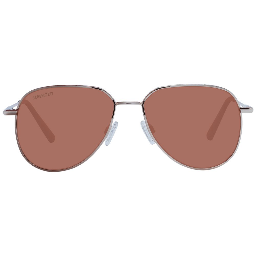 Serengeti Rose Gold Unisex Sunglasses Serengeti Dim Gray