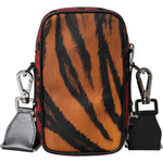 Dolce & Gabbana Multicolor Tiger Print Nylon Logo Cross Body Bag BAG1440