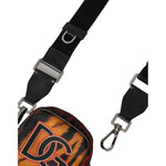 Dolce & Gabbana Multicolor Tiger Print Nylon Logo Cross Body Bag BAG1440