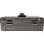 Dolce & Gabbana Metallic Gray Calfskin Leather DG BOX Shoulder Bag BAG8282