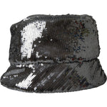 Dolce & Gabbana Silver Sequined Nylon Bucket Hat Men Dolce & Gabbana Dark Slate Gray