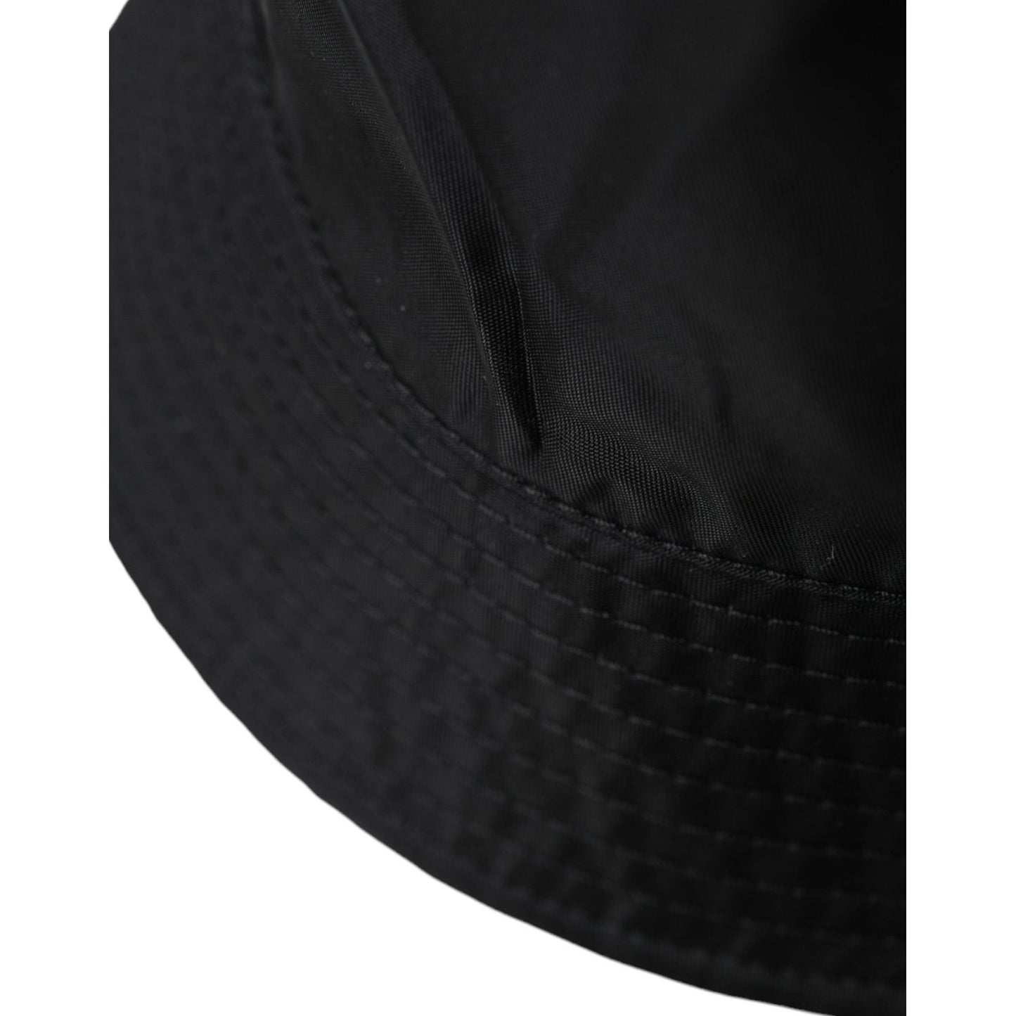 Dolce & Gabbana Black Wide Brim Cap Bucket Hat Men Dolce & Gabbana Black