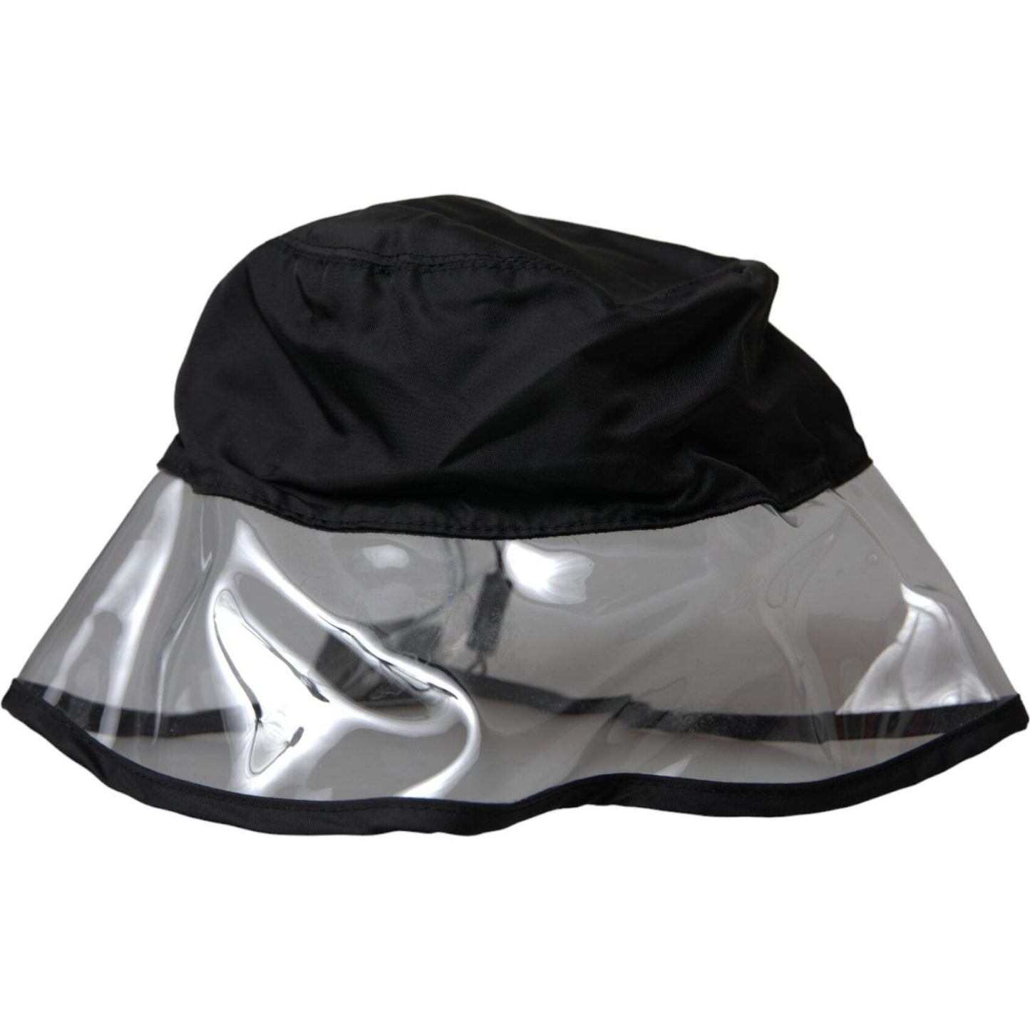 Dolce & Gabbana Black Polyester Plastic Bucket Hat Men Dolce & Gabbana Black