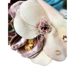 Dolce & Gabbana Blue Floral Motif Turban Head Hat Women HAT9527