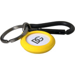 Dolce & Gabbana Yellow Rubber DG Logo Round Brass Metal Keyring Keychain Dolce & Gabbana Goldenrod
