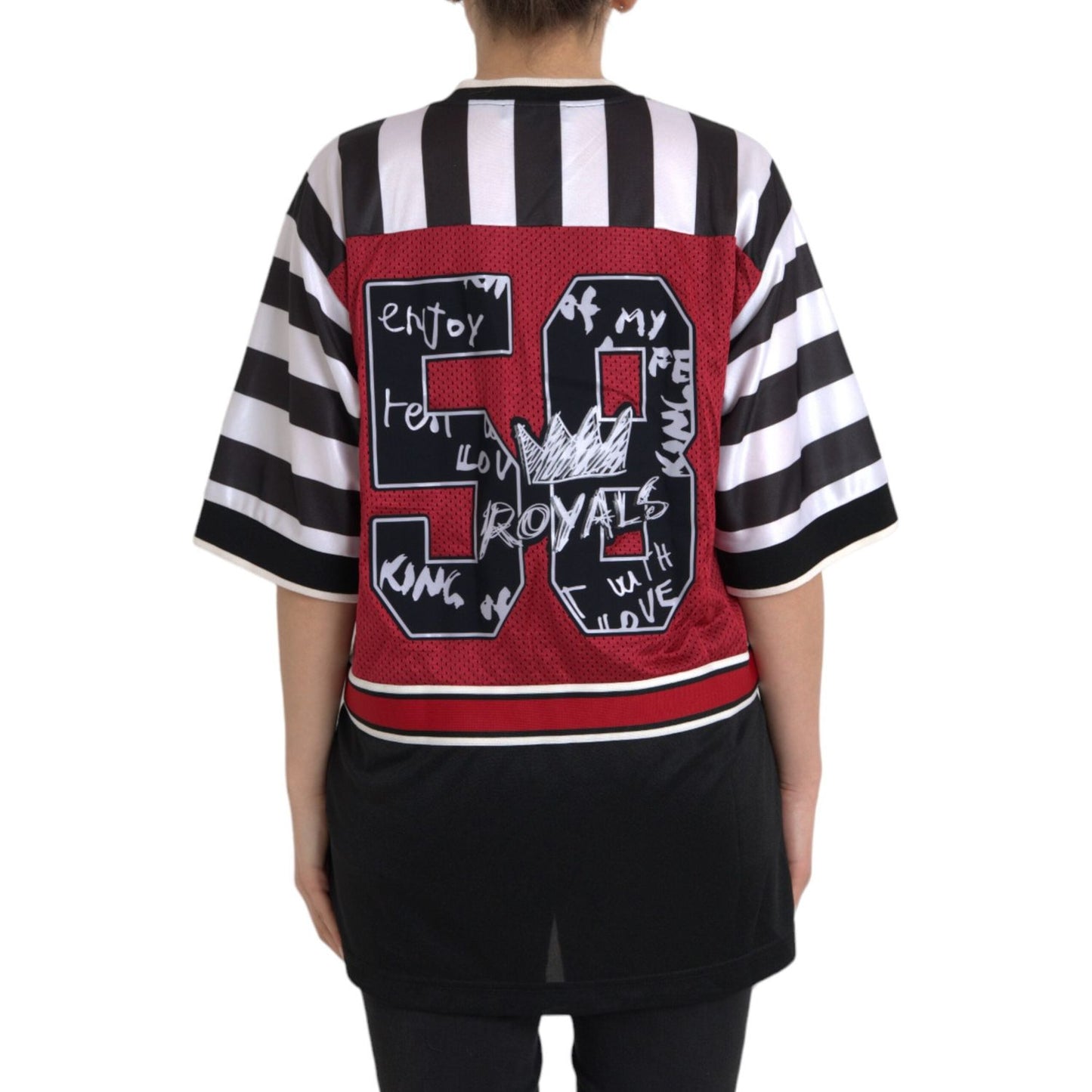 Dolce & Gabbana Multicolor Royals Panda Oversized T-shirt TSH83969-46