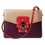 Dolce & Gabbana Multicolor Lucia Brushed Leather Crossbody Shoulder Bag BAG1298