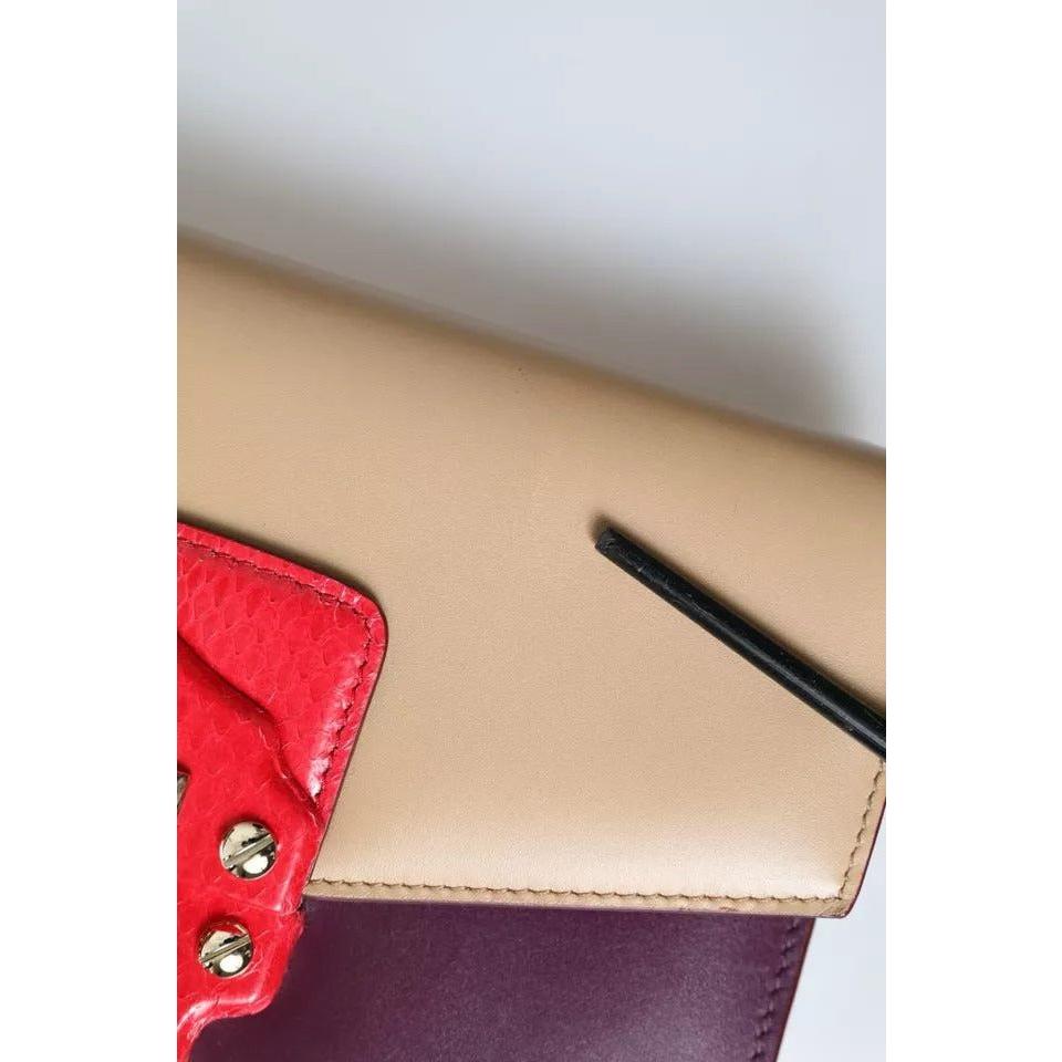 Dolce & Gabbana Multicolor Lucia Brushed Leather Crossbody Shoulder Bag BAG1298
