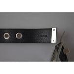 Dolce & Gabbana Black Leather Beige Strap Silver Metal Buckle Belt BEL9096-65