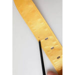 Dolce & Gabbana Gold Satin Leather Oval Metal Buckle Belt WMB327-85