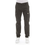 Baldinini Trend Army Cotton Men Cargo Trouser Baldinini Trend Dark Slate Gray