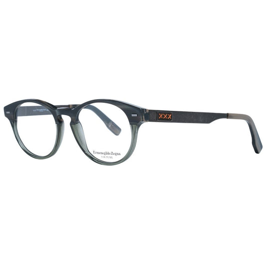 Ermenegildo Zegna Gray Men Glasses Frame