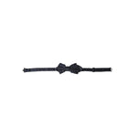Dolce & Gabbana Navy Blue Silk Patterned Adjustable Men Papillon Bow Tie FT3906