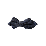 Dolce & Gabbana Navy Blue Silk Patterned Adjustable Men Papillon Bow Tie FT3906