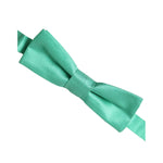 Dolce & Gabbana Mint Green Silk Adjustable Neck Men Bow Tie FT3914