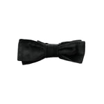 Dolce & Gabbana Black Velvet Cotton Adjustable Neck Men Bow Tie FT3920