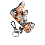 Dolce & Gabbana Multicolor Camouflage Animal Silhouette Keychain Keyring SMY10317