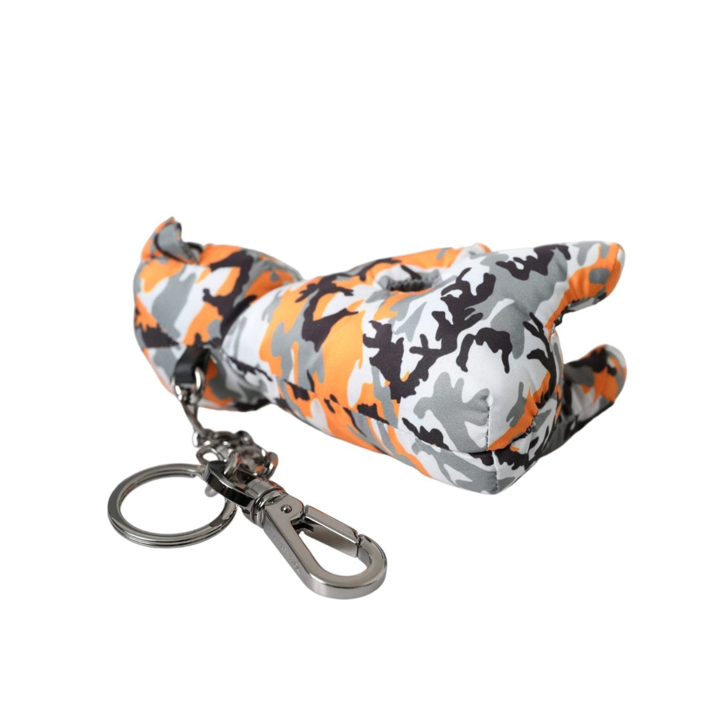 Dolce & Gabbana Multicolor Camouflage Animal Silhouette Keychain Keyring SMY10317