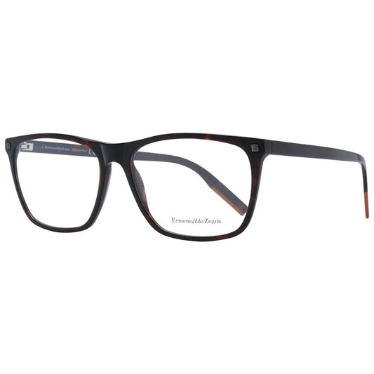 Ermenegildo Zegna Brown Men Glasses Frame
