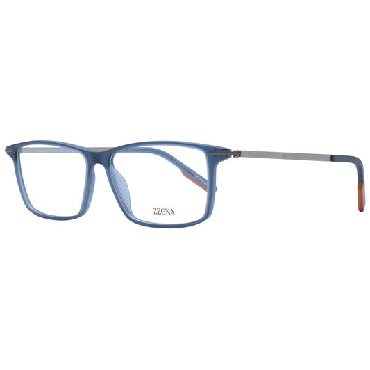 Ermenegildo Zegna Blue Men Glasses Frame