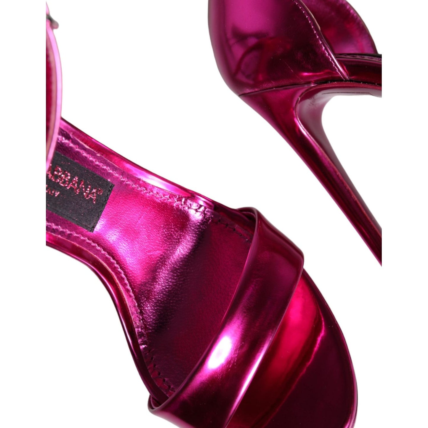 Dolce & Gabbana Fuchsia KEIRA Heels Ankle Strap Sandals Shoes Dolce & Gabbana Dark Red