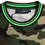 Dolce & Gabbana Multicolor Camouflage Sweatshirt Sweater TSH86428-52