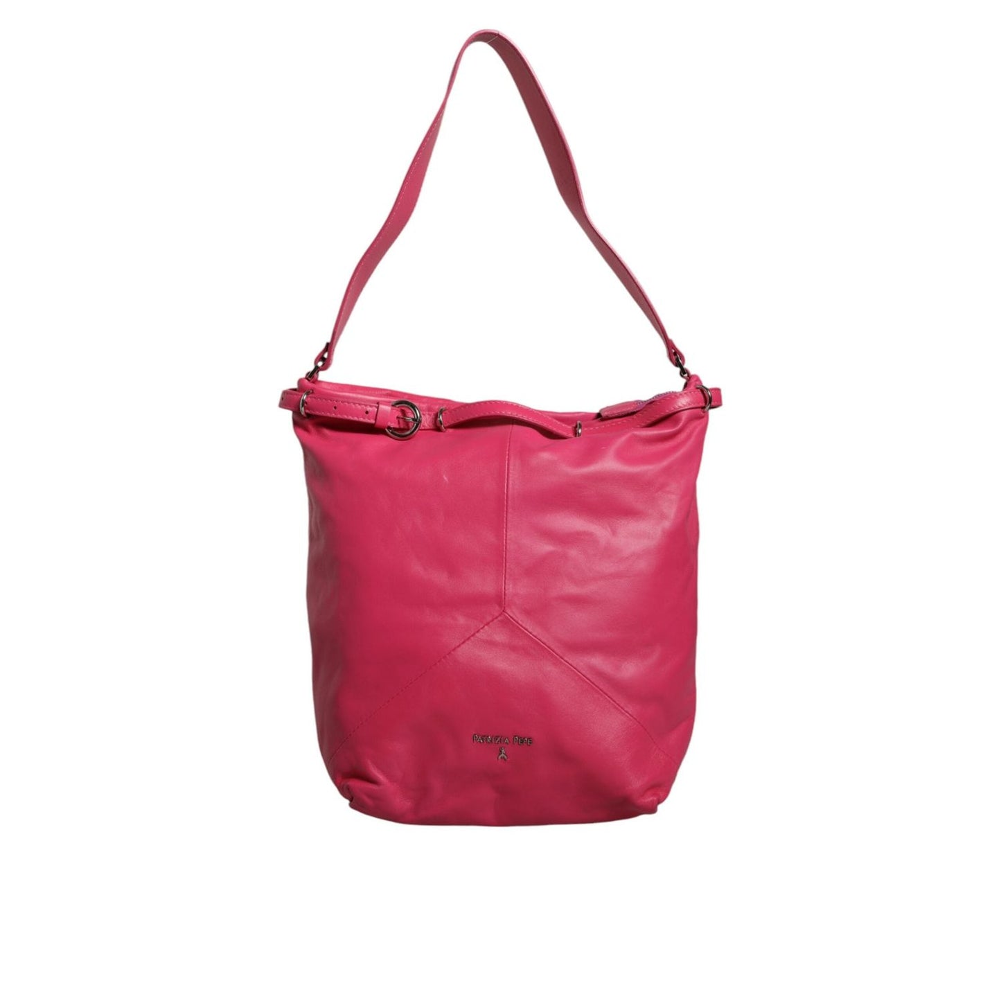 Patrizia Pepe Fuchsia Pink Leather Shoulder Purse Tote Bag BAG1553