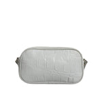 Aniye By White Croc Print Leather Crossbody Sling Bag BAG1573