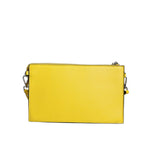 MSGM Yellow Leather Logo Crossbody Sling Shoulder Bag BAG1577