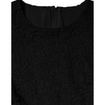 Dolce & Gabbana Black Cotton Sheath Knee Length Dress
