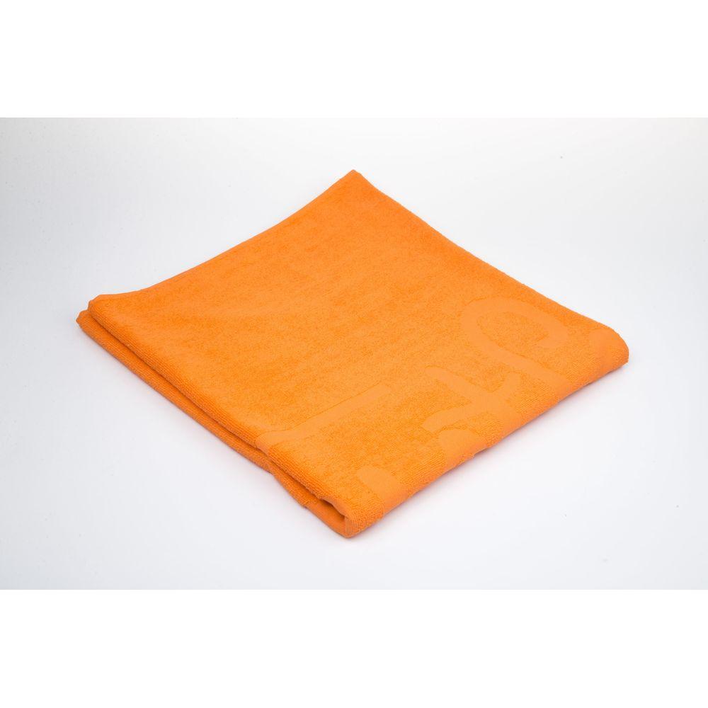 Just Cavalli Orange Cotton Men Beach Towel Just Cavalli White Smoke