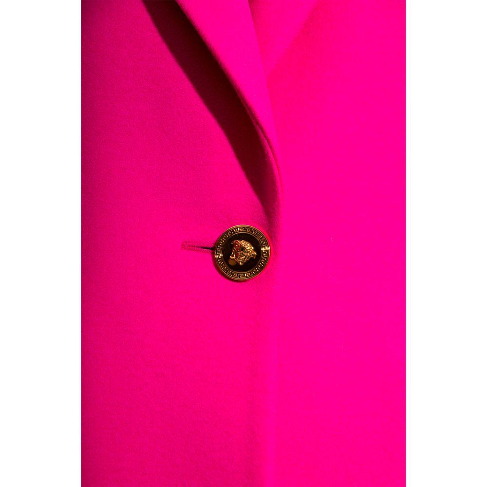 Versace Fuchsia Viscose Jackets & Coat Versace Deep Pink