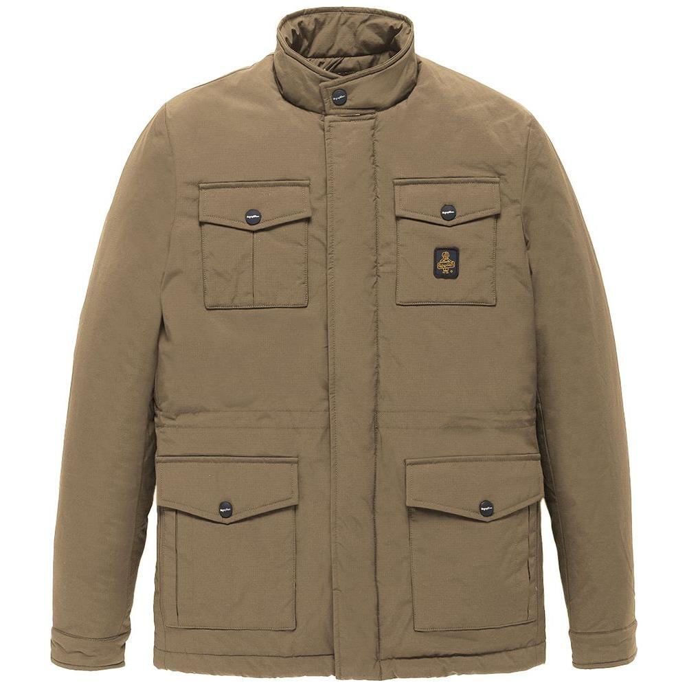 Refrigiwear Brown Nylon Men Jacket