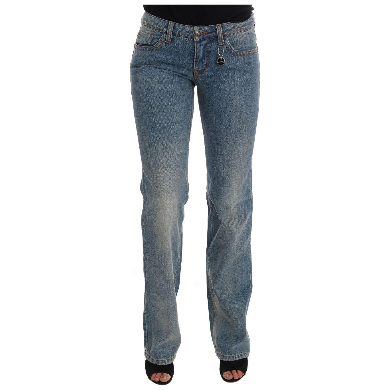 Costume National Chic Classic Fit Straight Blue Jeans Costume National Dim Gray