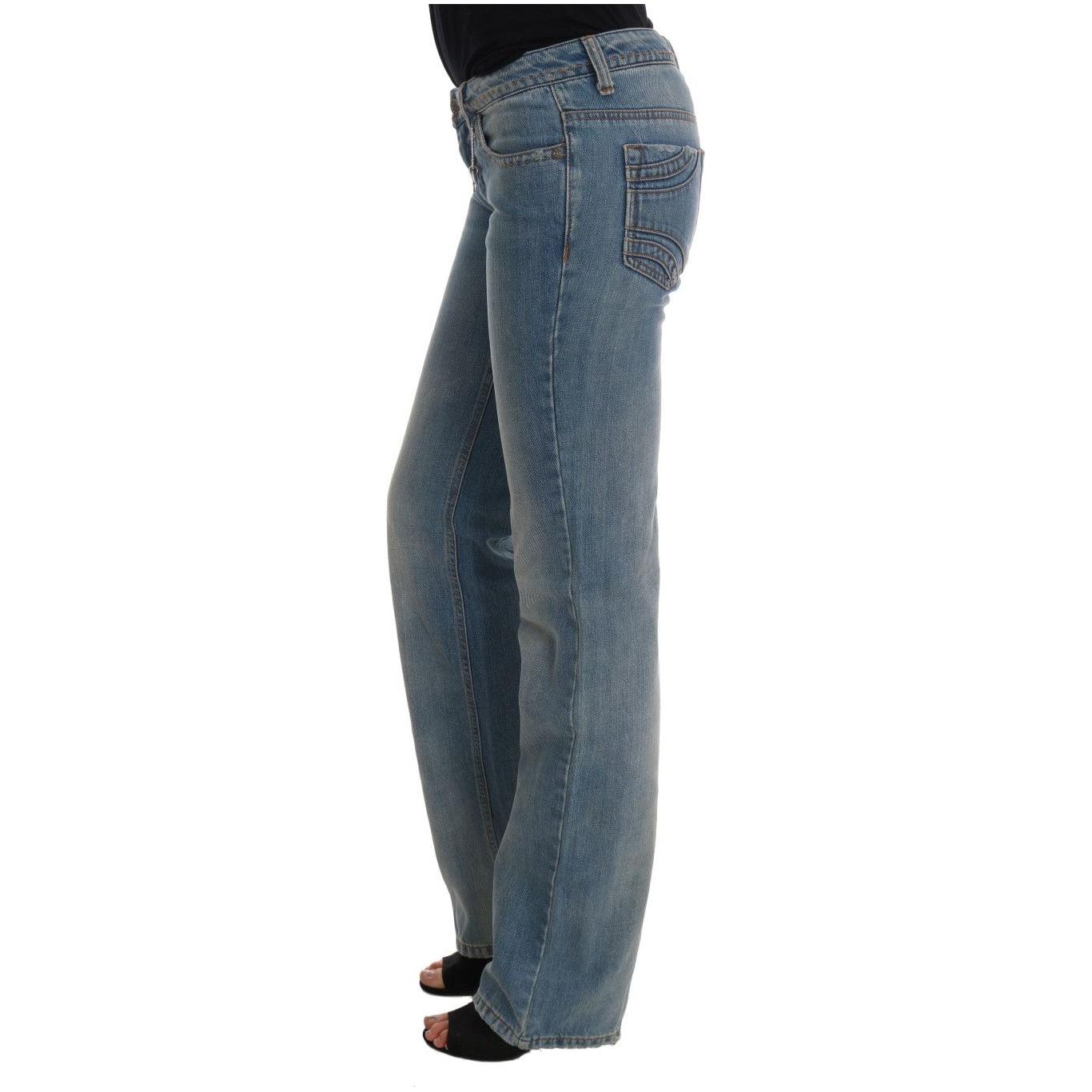 Costume National Chic Classic Fit Straight Blue Jeans Costume National Dim Gray