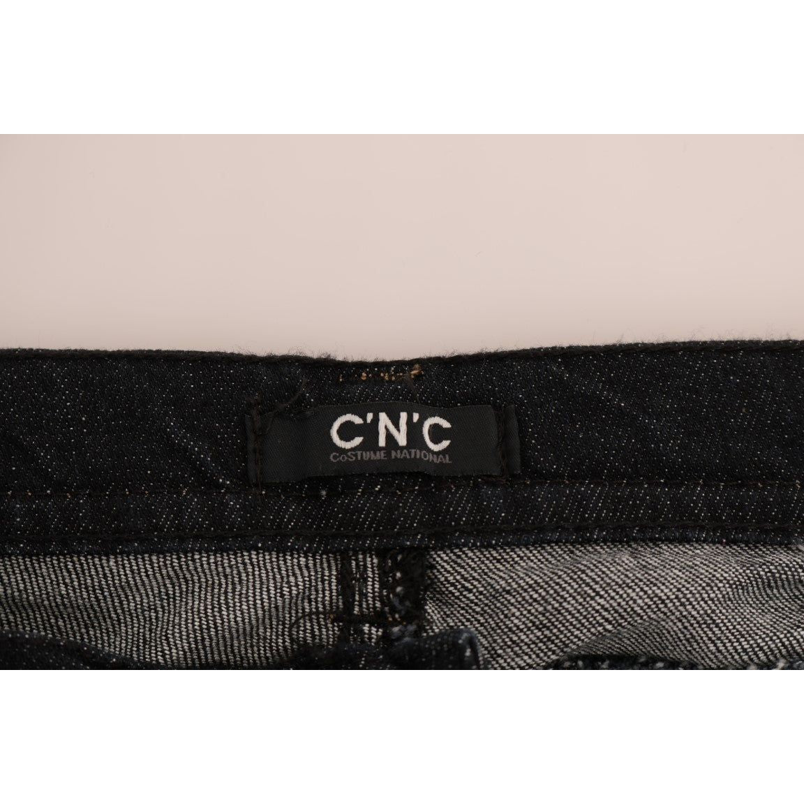 Costume National Svelte Dark Blue Cotton Slim Jeans Costume National Black