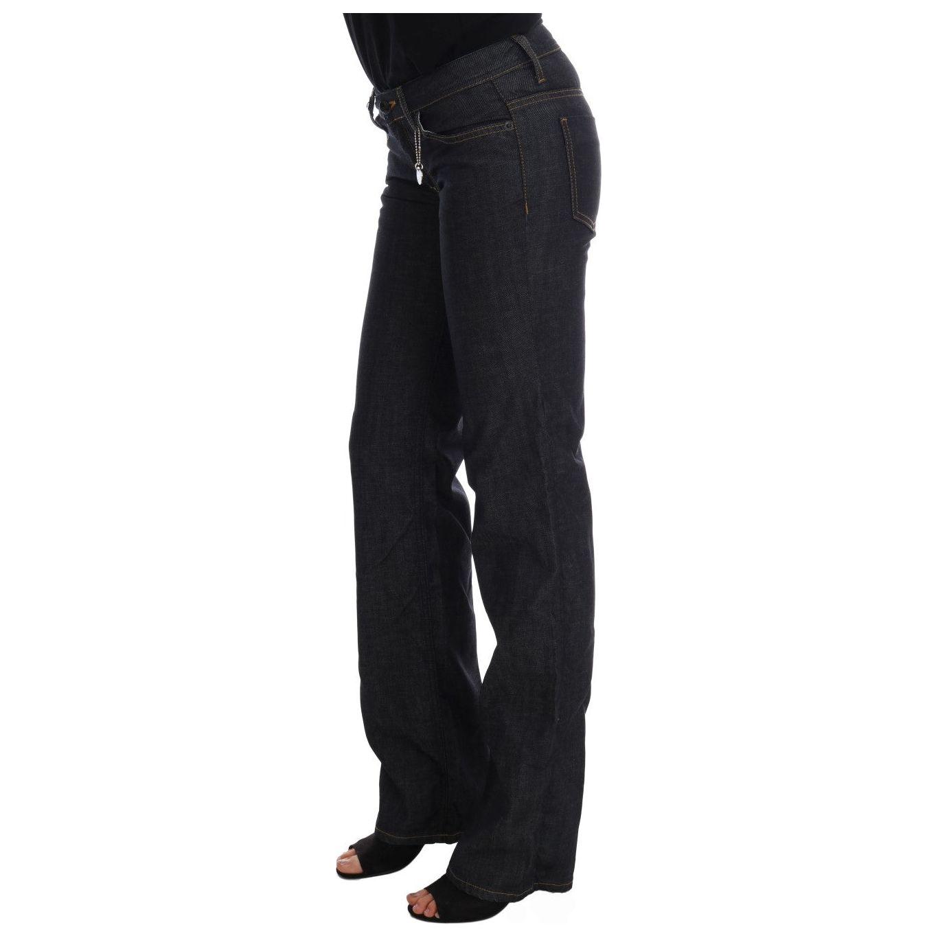 Costume National Chic Dark Blue Straight Fit Jeans Costume National Black