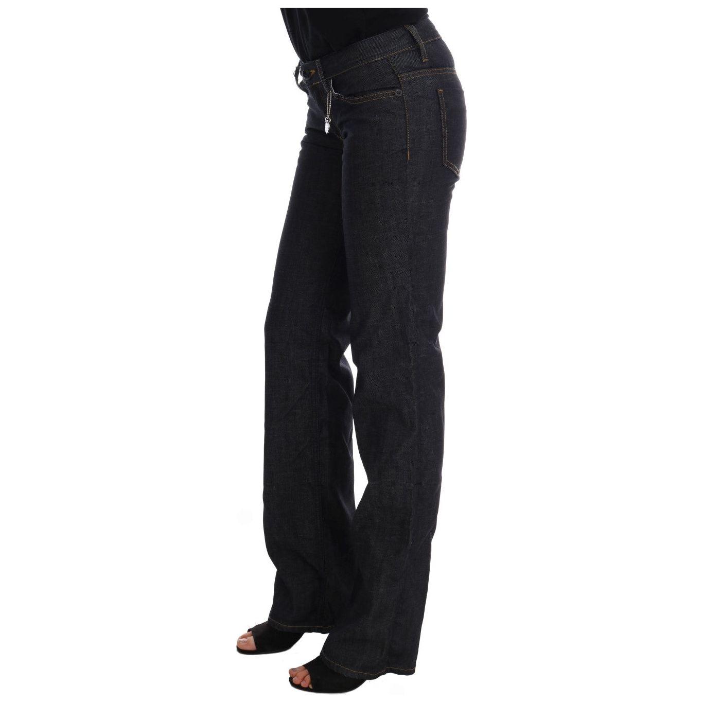 Costume National Chic Dark Blue Straight Fit Jeans Costume National Black