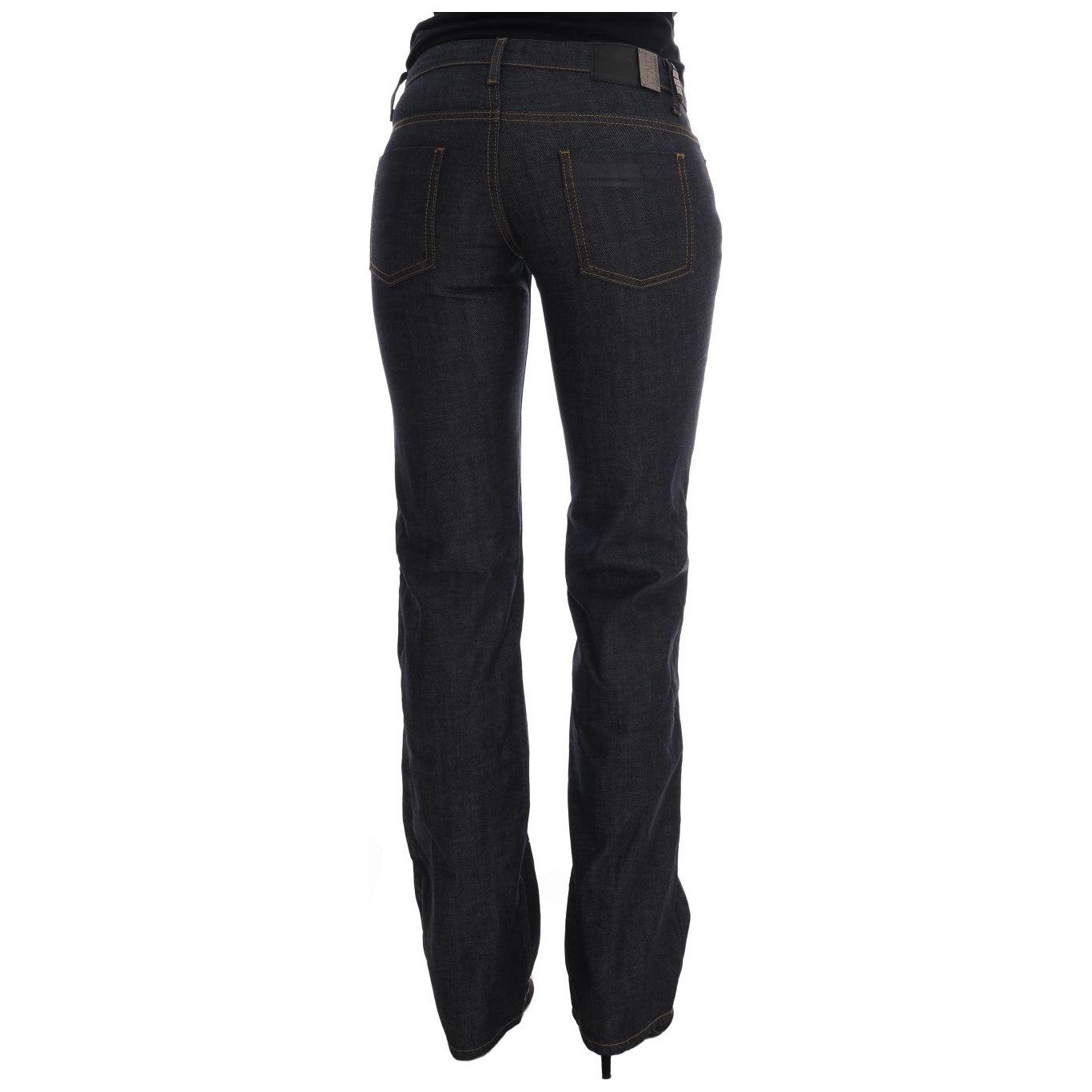 Costume National Chic Dark Blue Straight Fit Jeans Costume National Black