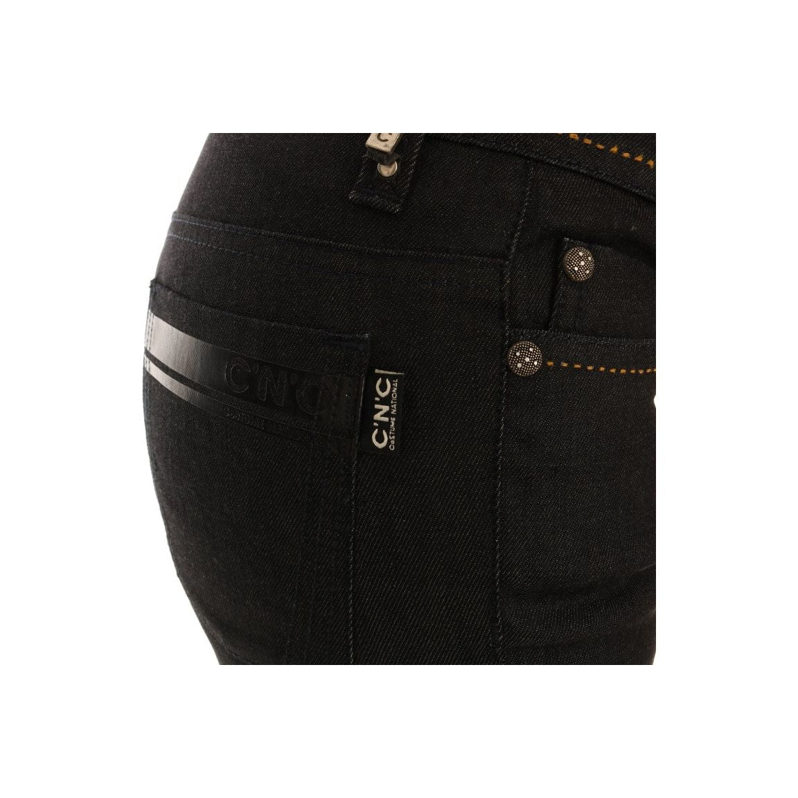 Costume National Chic Dark Blue Super Slim Fit Jeans Costume National Black