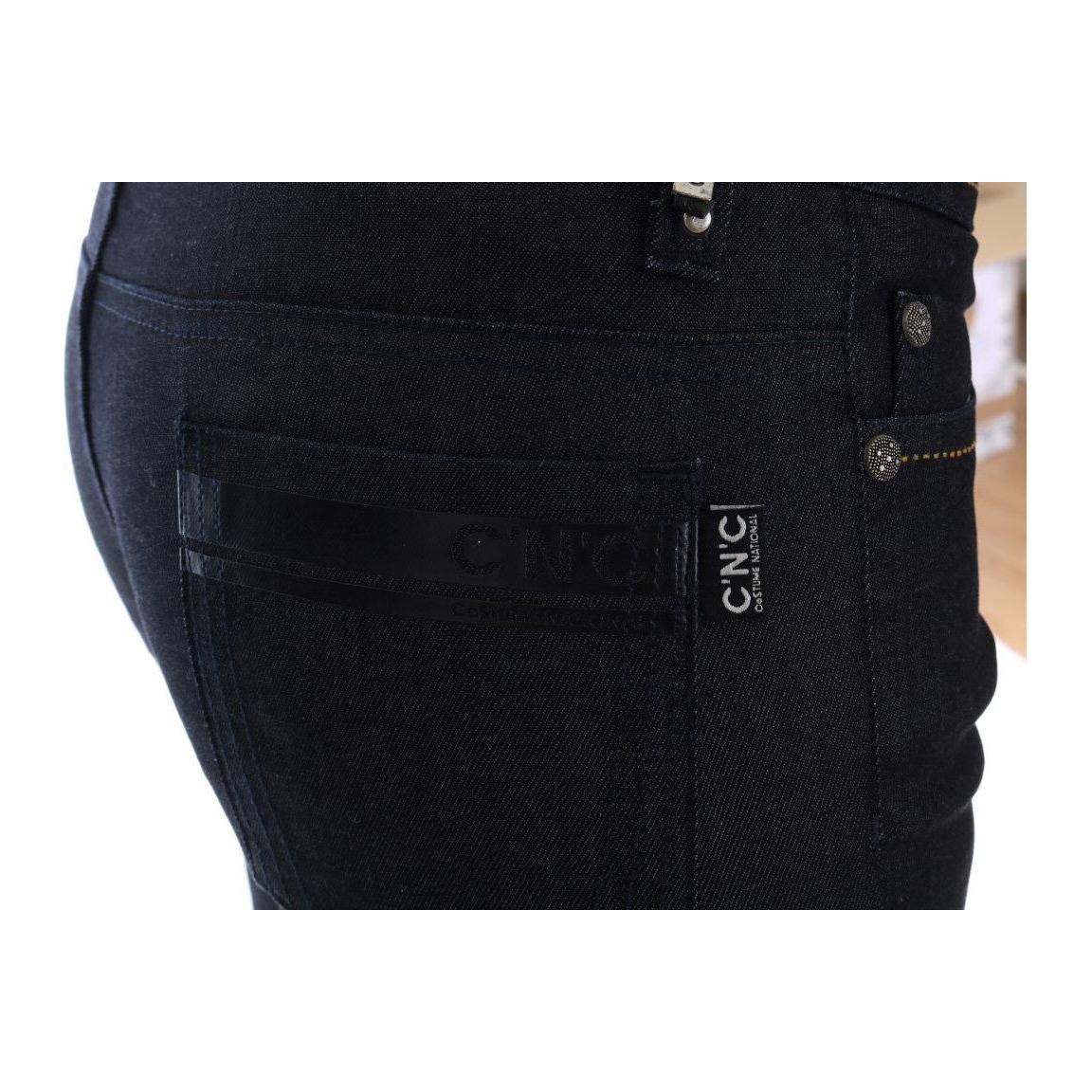 Costume National Chic Dark Blue Super Slim Fit Jeans Costume National Black