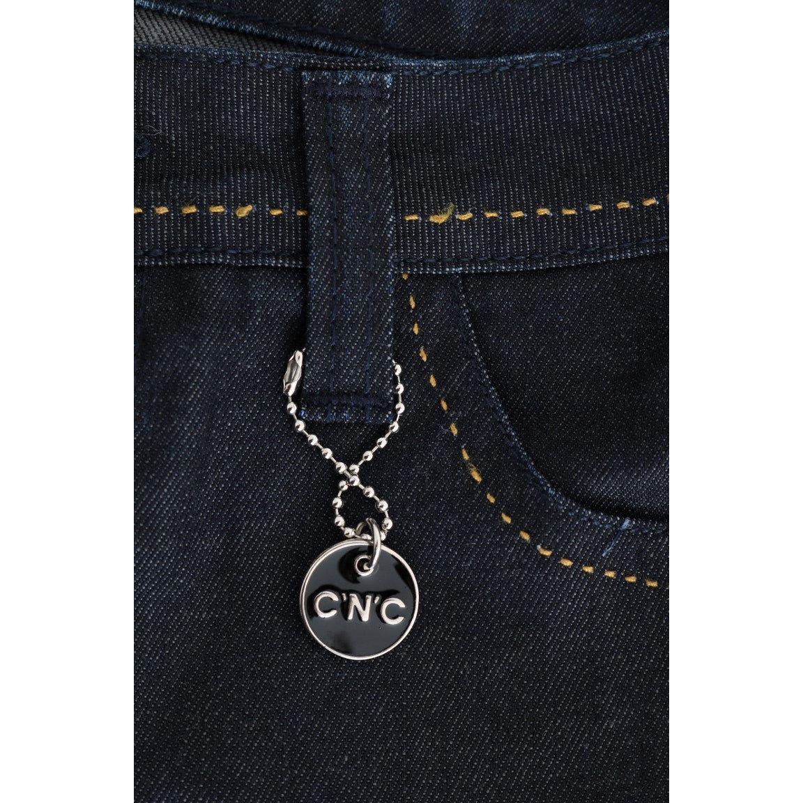 Costume National Chic Dark Blue Super Slim Fit Jeans Costume National Black